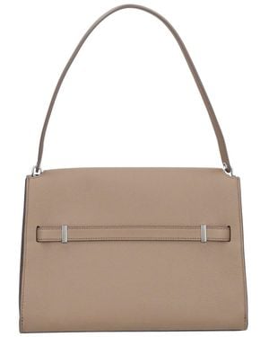 Tory Burch Lee Radziwill Large Bag Leather Shoulder - Natural