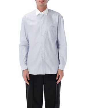 Salvatore Piccolo Alberto Cotton Stripe Shirt - Blue