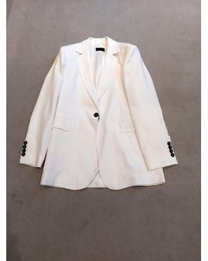 F.it Giacca Monopetto Linen Jacket - White