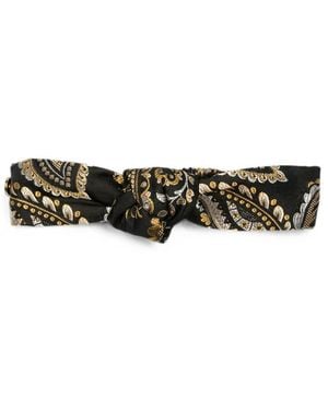 Etro Scarf Jacquard Paisley Polyester Hair Accessories - Green