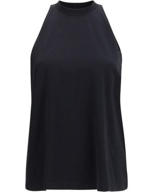DARKPARK Milla Cut-Out Cotton Tank Top Cotton; Elastane - Blue