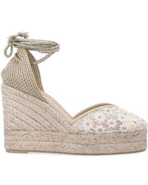 Castañer Clair 8 Lace Espadrilles Upper - Natural