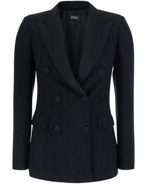 Le Plain Blazer Tech Fabric Blazers - Black