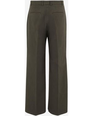 Ql2 Stretch Cotton Trousers Trousers - Grey