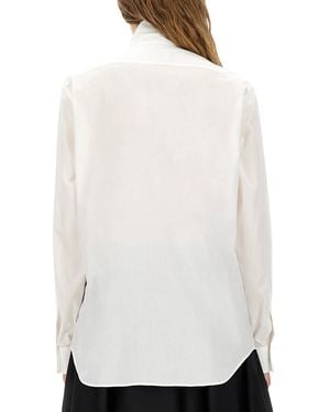 Moschino Cotton Poplin Jacquard Shirt - White