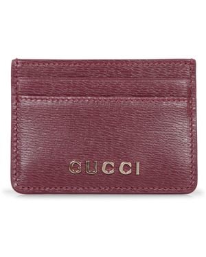 Gucci New Shanghai Leather Cardholder - Purple