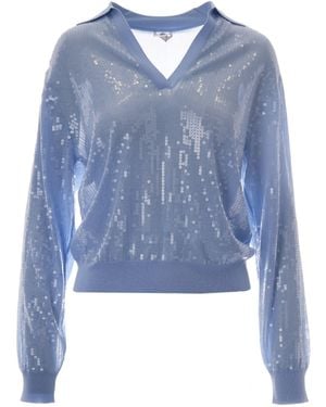 Liu Jo Maglia Bell Sequins - Blue