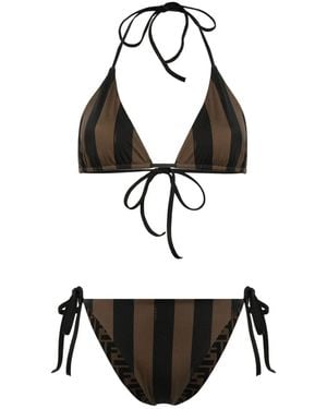 Fendi Reversible Bikini Set - Black