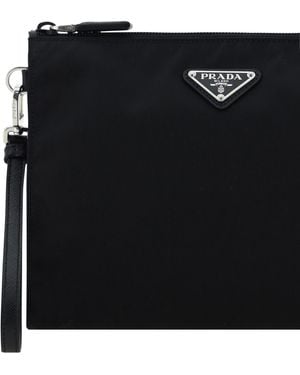 Prada Beauty Case Polyamide Wash Bags - Black