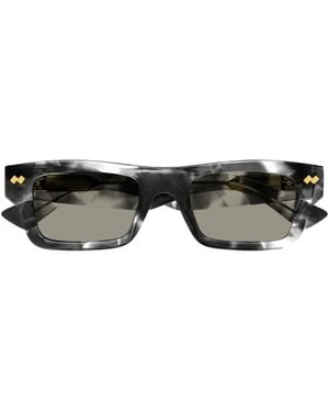 Bottega Veneta Rectangular Frame Sunglasses - Black