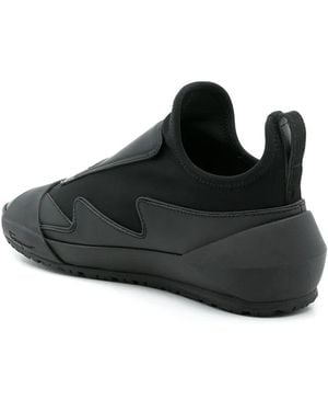 Ferragamo Ferragamo Leather Sock Style Trainers - Black