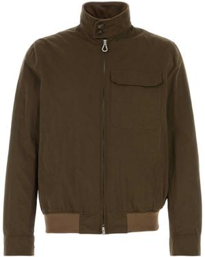 Paltò Mud Cotton Blend Arturo Jacket - Brown