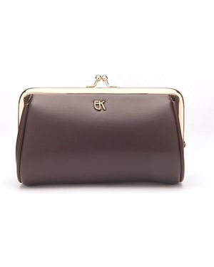 Emmanuelle Khanh Emmanuel Kahn Cherry 754 Glossy Soleil- Acetate Occhiali Da Sole - Brown