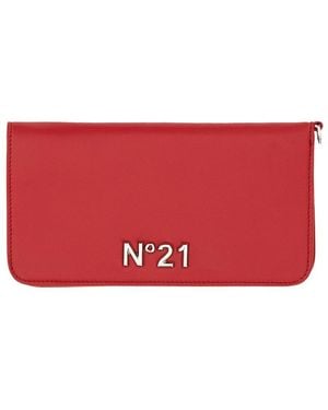 N°21 Wallet With Logo - Red