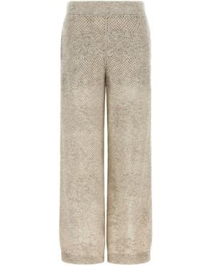 Brunello Cucinelli Nylon Casual Trousers - Natural