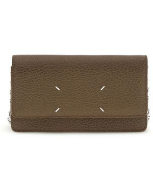 Maison Margiela Grained Leather Wallet Calf Bos Taurus - Brown