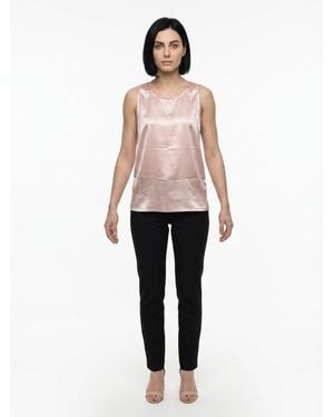 Dolce & Gabbana Elastane Tank Tops - Pink