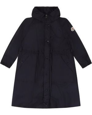 Moncler Lins Hooded Windbreaker Polyamide Jacket - Blue