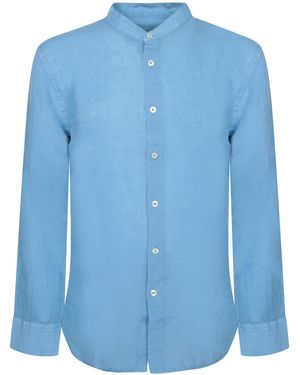 120% Lino Linen Shirt Niagara - Blue