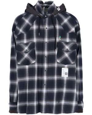 Maison Mihara Yasuhiro Hooded Shirt - Blue