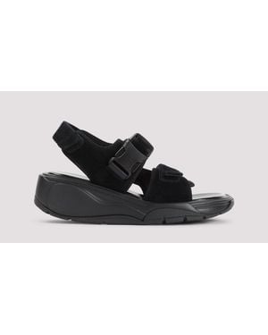 Phoebe Philo Pace Runner Trainers Suede Leather Rubber Shoe - Black
