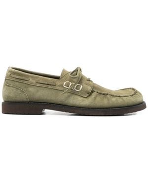 JW Anderson Sneakers Whipstitch Square Toe Suede Outer: Calf Sneaker - Green