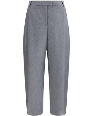 Giorgio Armani Silk Flannel Pants - Gray