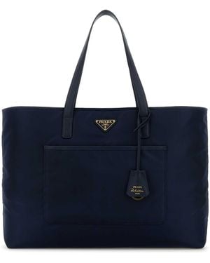 Prada Re-Nylon Large Re-Edition 1978 Shopping Bag - Blue