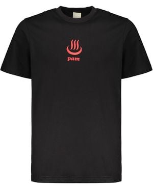 Pam Printed Cotton T-Shirt - Black