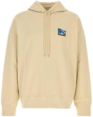 Maison Kitsuné Maison Kitsune Gallery Fox Oversize Hoodie - Natural