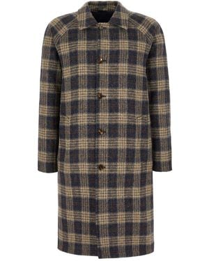 KIRED Embroidered Wool Reversible Coat - Black