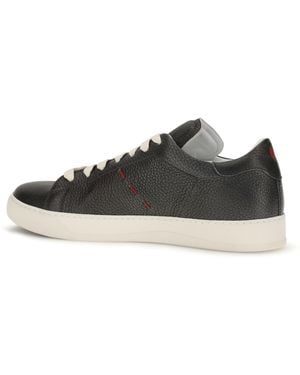 Kiton Leather Sneakers Sneakers - Gray