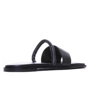 Vic Matié Sandals Leather/ Rubber Sole - Black