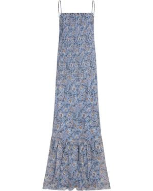 Veronica Beard Long Dress Viscose - Blue
