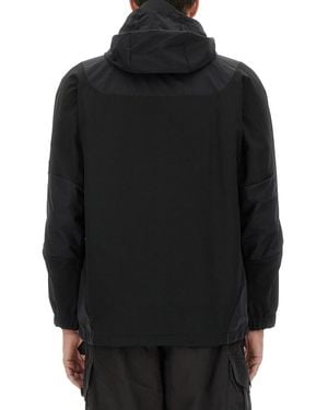 and wander Hooded Jacket Nylon - Black
