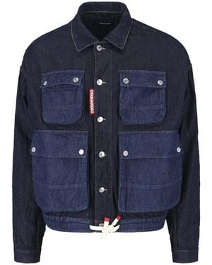 DSquared² Jackets Cotton - Blue