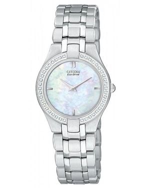 Citizen Citizen Crystal-Set Eco-Drive Watch - Metallic
