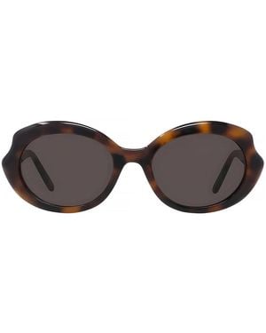 Loewe Lw40147I Slim 52E Havana Lucido Acetate Occhiali Da Sole - Brown