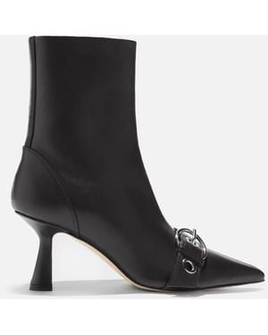 Aeyde Halima Nappa Leather Ankle Boots - Black