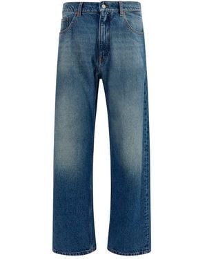 MM6 by Maison Margiela Blue Cotton Straight