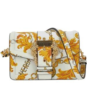 Versace Jeans Couture Baroque-Print Satchel Bag - Metallic