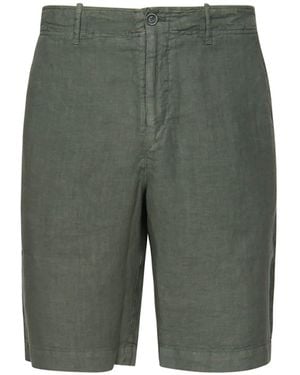 Fedeli Linen Bermuda Shorts - Green