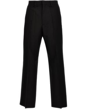 Valentino Garavani Wool Trousers Virgin - Black
