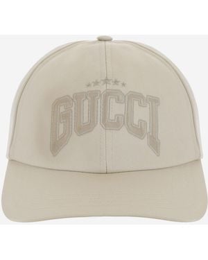 Gucci Baseball Cap Cotton Hat - Natural