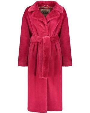 Herno Vegan Fur Coat - Red