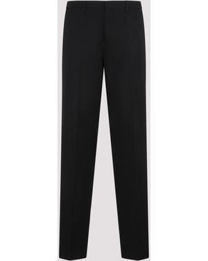 Lanvin Classic Wool Cigarette Pants - Black