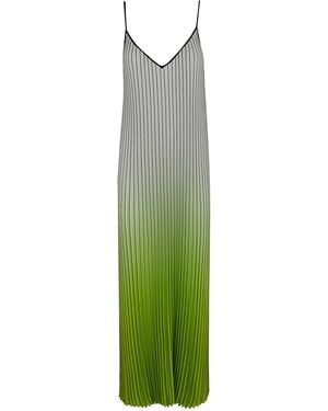 Essentiel Antwerp Haurus Pleated Maxi Dress - Green