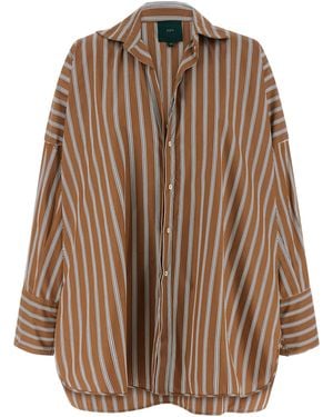 Jejia Orlando Shirt Cotton Shirt, Blouse - Brown