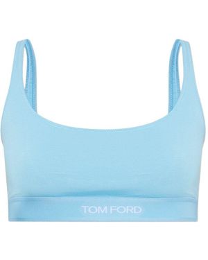 Tom Ford Modal Top Tops - Blue
