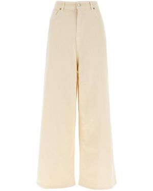 Nude Wide Leg Jeans - Natural